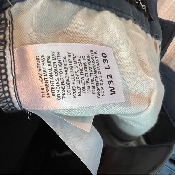 NWT Lucky Brand Men's Dark Blue Slim Straight Jeans. 410 Athletic Straight - Picture 7 of 9